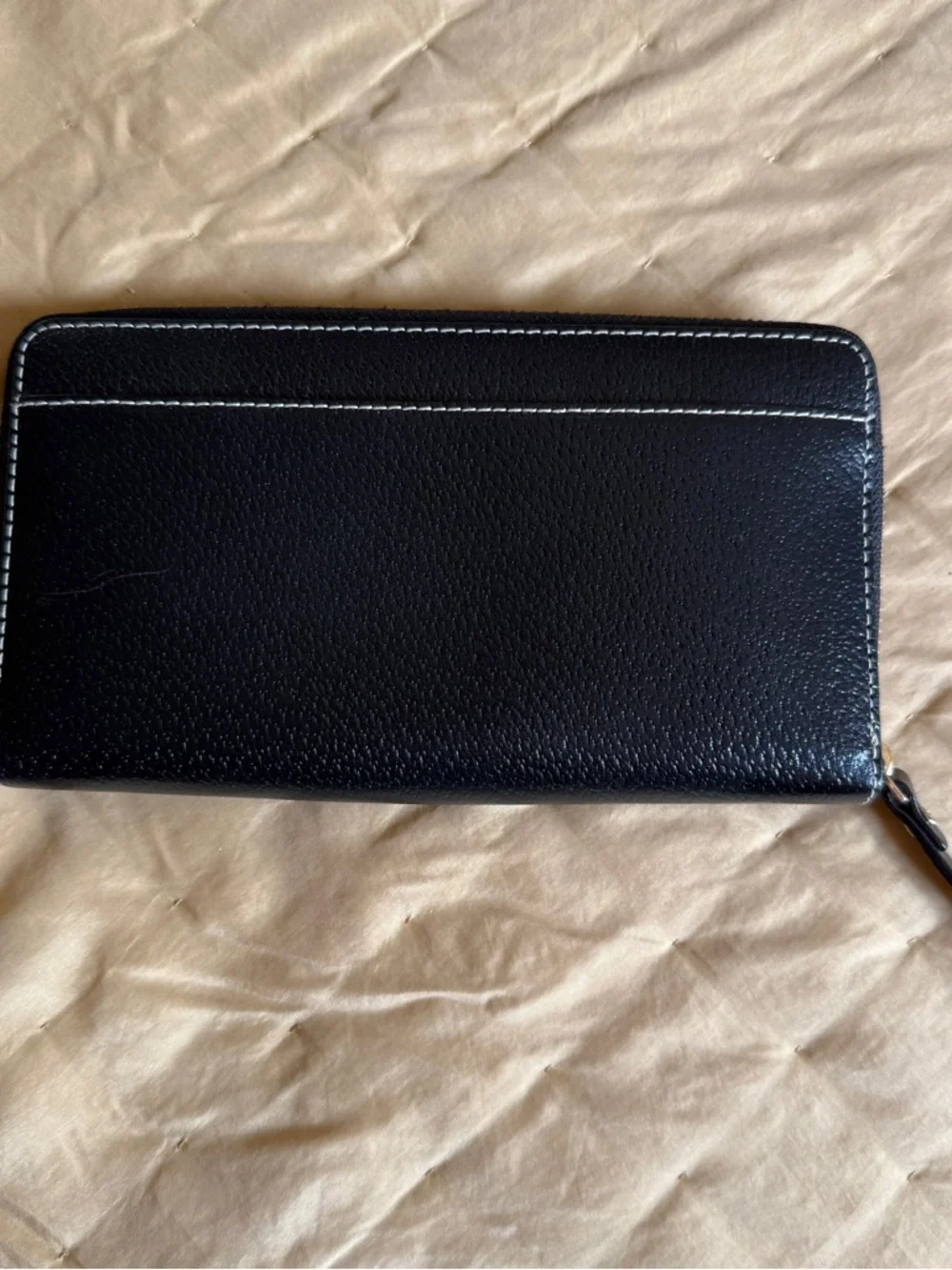 Kate Spade Black Pebbled Leather Satchel with Crossbody Strap & Wallet